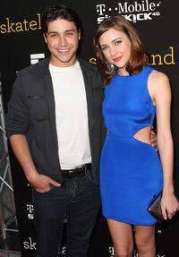 Logan Huffman and Haley Ramm at the California premiere of "Skateland."