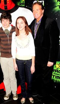 Graham Phillips, Haley Ramm and Lee Majors at the UK premiere of "Ben 10: Race Against Time."