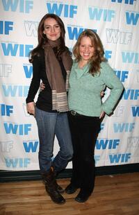 Saffron Burrows and Amy Redford at the Women in Film panel during the 2008 Sundance Film Festival.