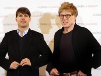 Robert Redford and Tom Cruise at the Berlin photocall of "Lions for Lambs".