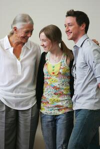 Vanessa Redgrave, Saoirse Ronan and James McAvoy at the "Atonement" photocall during Day the 64th Annual Venice Film Festival.