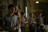 Daniel Radcliffe, Teresa Palmer, James Fraser, Lee Cormie and Christian Byers in "December Boys."