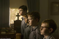 Daniel Radcliffe, Christian Byers, James Fraser and Lee Cormie in "December Boys."