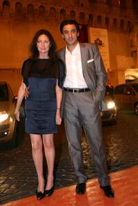Jacqueline Bisset and guest arrive at the Castel Sant'Angelo for the opening day party of the RomaFictionFest.