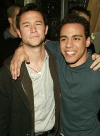 Joseph Gordon-Levitt and Victor Rasuk at the after party of the premiere of "East of Havana."