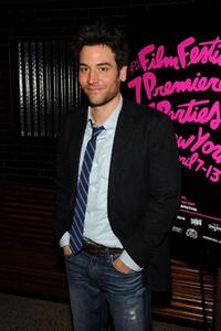 Josh Radnor at the after party of the New York premiere of "Happythankyoumoreplease."