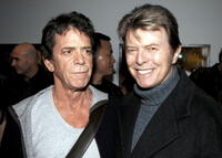Lou Reed and David Bowie at the opening of Lou Reed NY photography exhibit.