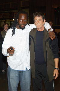 Wyclef Jean and Lou Reed at the American Civil Liberties Unions Freedom Concert after party.