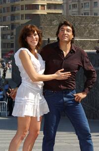 Halina Reijn and Carmelo Gomez at the photocall of "GRIMM" during the San Sebastian International Film Festival.