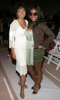 Tracie Thoms and Serena Reeder at the Cynthia Steffe Spring 2006 fashion show during the Olympus Fashion Week.