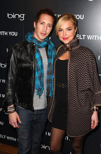 Joe Reegan and Arielle Kebbel at the after party and Official Cast Dinner of "I Melt With You."