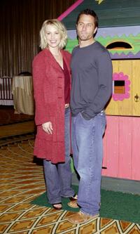 Josie Bissett and Rob Estes at the 2002 Lullabies and Luxuries Fashion Event.