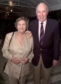 Estelle Reiner and Carl Reiner at the Ronald Neame 90th Birthday.