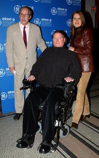 Christopher Reeve, Dana and Chevy Chase at the screening of "Freedom: A History Of Us".