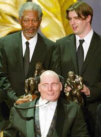 Christopher Reeves, Morgan Freeman and Matthew at the World Awards ceremony.