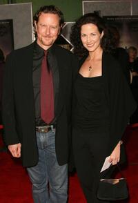 Judge Reinhold and his wife Amy Miller at the premiere of "No Country for Old Men."