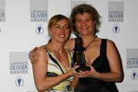 Saskia Reeves and Judith Dimant at the Laurence Olivier Awards.
