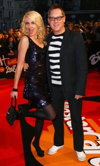 Nancy Sorrell and Vic Reeves at the Brit Awards 2008.