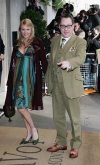 Nancy Sorrell and Vic Reeves at the South Bank Show Awards.