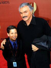 Burt Reynolds and his son Quinton at the First International World Stunt Awards.