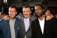 Adam Sandler, Burt Reynolds and Chris Rock at the premiere of "The Longest Yard."