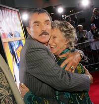 Burt Reynolds and Cloris Leachman at the premiere of "The Longest Yard."
