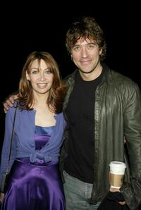 Craig Bierko and Illeana Douglas at the Cynthia Rowley Fall 2004 fashion show during Olympus Fashion Week.