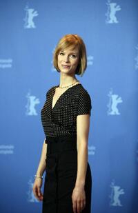 Laura Regan at the photocall of "Poor Boys Game" during the 57th Berlin International Film Festival (Berlinale).