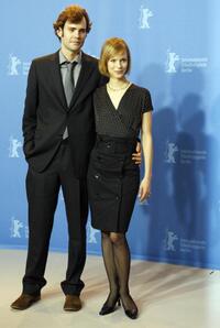 Rossif Sutherland and Laura Regan at the photocall of "Poor Boy's Game" during the 57th Berlinale International Film Festival.