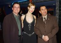 Bob Chmiel, Laura Regan and Mohammed al-Rehaief at the world premiere screening of "Saving Jessica Lynch."