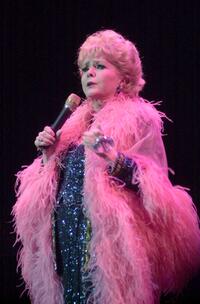 Debbie Reynolds at the concert for the Salvation Army Nancy Painter Home Benefit.