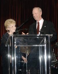 Debbie Reynolds and John W. House at the House Ear Institute Benefit.