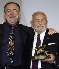 Bernardo Bertolucci and Dino De Laurentiis the 60th International Venice Film Festival.