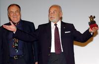Bernardo Bertolucci and Dino De Laurentiis the 60th International Venice Film Festival.