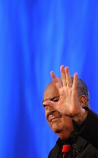 Bernardo Bertolucci as he receives a special award during the 64th Venice International Film Festival.