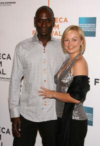 Lance Reddick and Beyonce Christina York at the premiere of "Tennessee" during the 2008 Tribeca Film Festival.