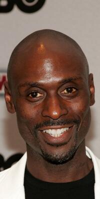 Lance Reddick at the premiere of "The Wire."