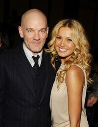 R.E.M. and Petra Nemcova at the cocktail reception for the Food Bank For New York's 5th Annual Can-Do-Awards.
