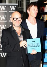 R.E.M. and David Belisle at the book signing of "Hello."