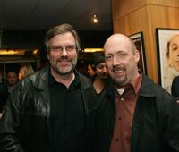 Director Don Hahn and Chris Renaud at the Oscar Shorts reception in California.