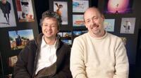 Director Pierre Coffin and director Chris Renaud on the set of "Despicable Me."