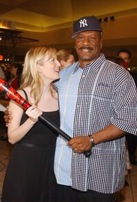 Sarah Polley and Ving Rhames at the premiere of "Dawn Of The Dead."