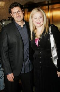Kostaki Economopoulos and Caroline Rhea at the premiere of "Christmas with the Kranks."