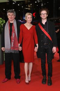 Director Richard Loncraine, Renee Zellweger and Mark Rendall at the premiere of "My One And Only" during the 59th Berlin Film Festival.