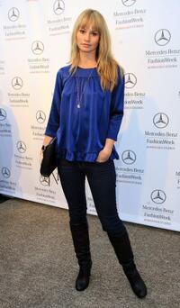Cameron Richardson at the Mercedes Benz Fashion Week.