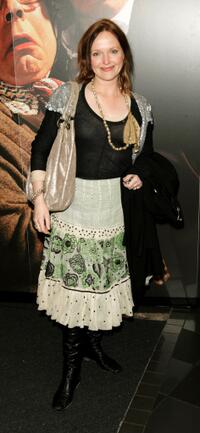 Miranda Richardson at the UK premiere of "The League Of Gentlemen's Apocalypse".