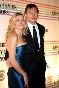 Natasha Richardson and Liam Neeson at The 29th Annual Kennedy Center Honors.