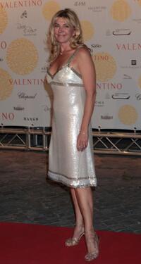 Natasha Richardson at the Valentino In Rome 45 Years of Style post-exhibit gala dinner.