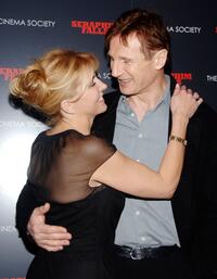 Natasha Richardson and Liam Neeson at the Cinema Society after party for "Seraphim Falls".