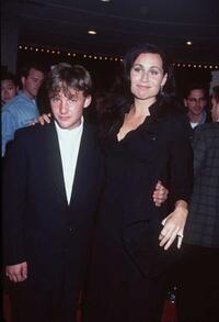 Brad Renfro and Minnie Driver at the premiere of "Sleepers."
